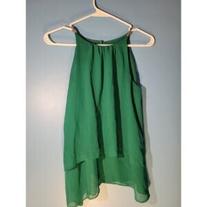 Eva Mendes Vintage Y2K Womens Sheer Sleeveless Blouse Size XS